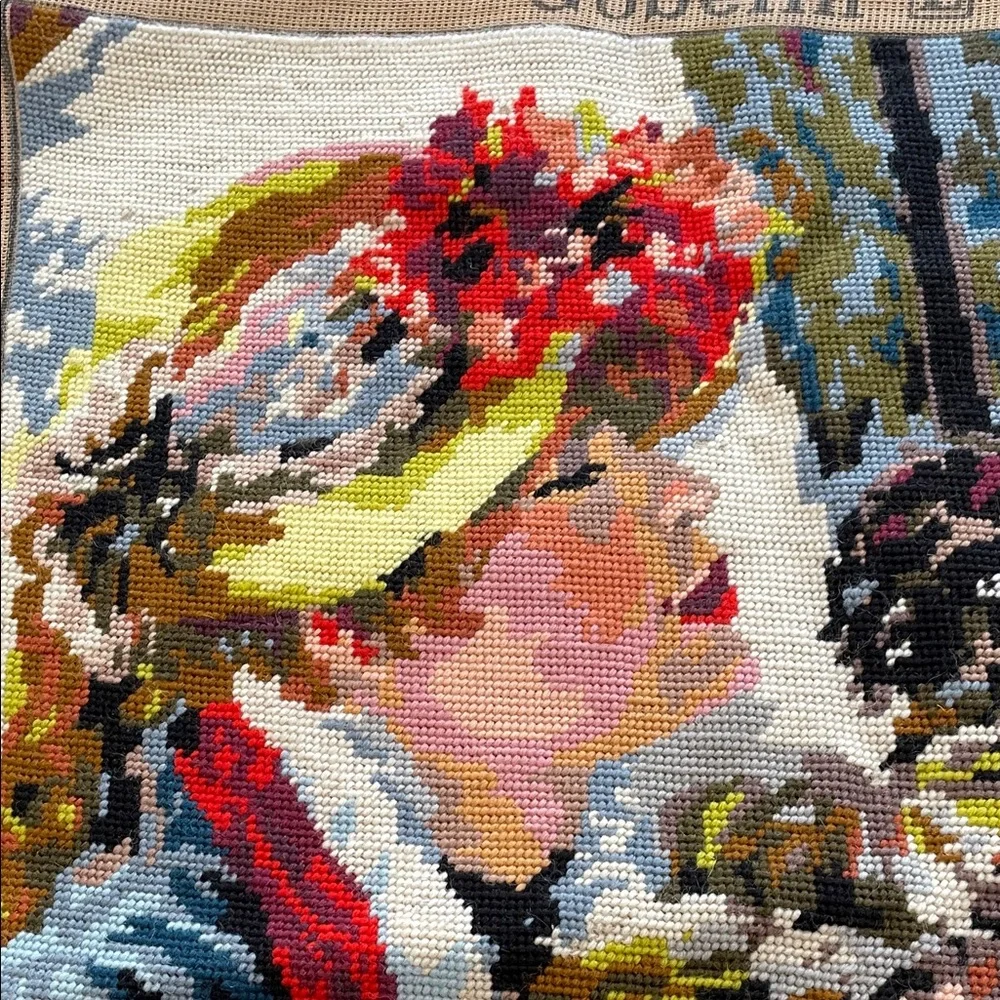 RARE FIND                                     Vintage Tapestry After Renoir 1880 - Picture 3 of 6